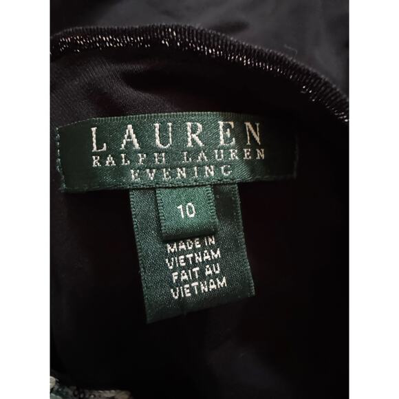 Lauren Ralph Lauren Evening Sequin Cocktail Dress Size 10 Formal Night Out Party - Picture 5 of 8